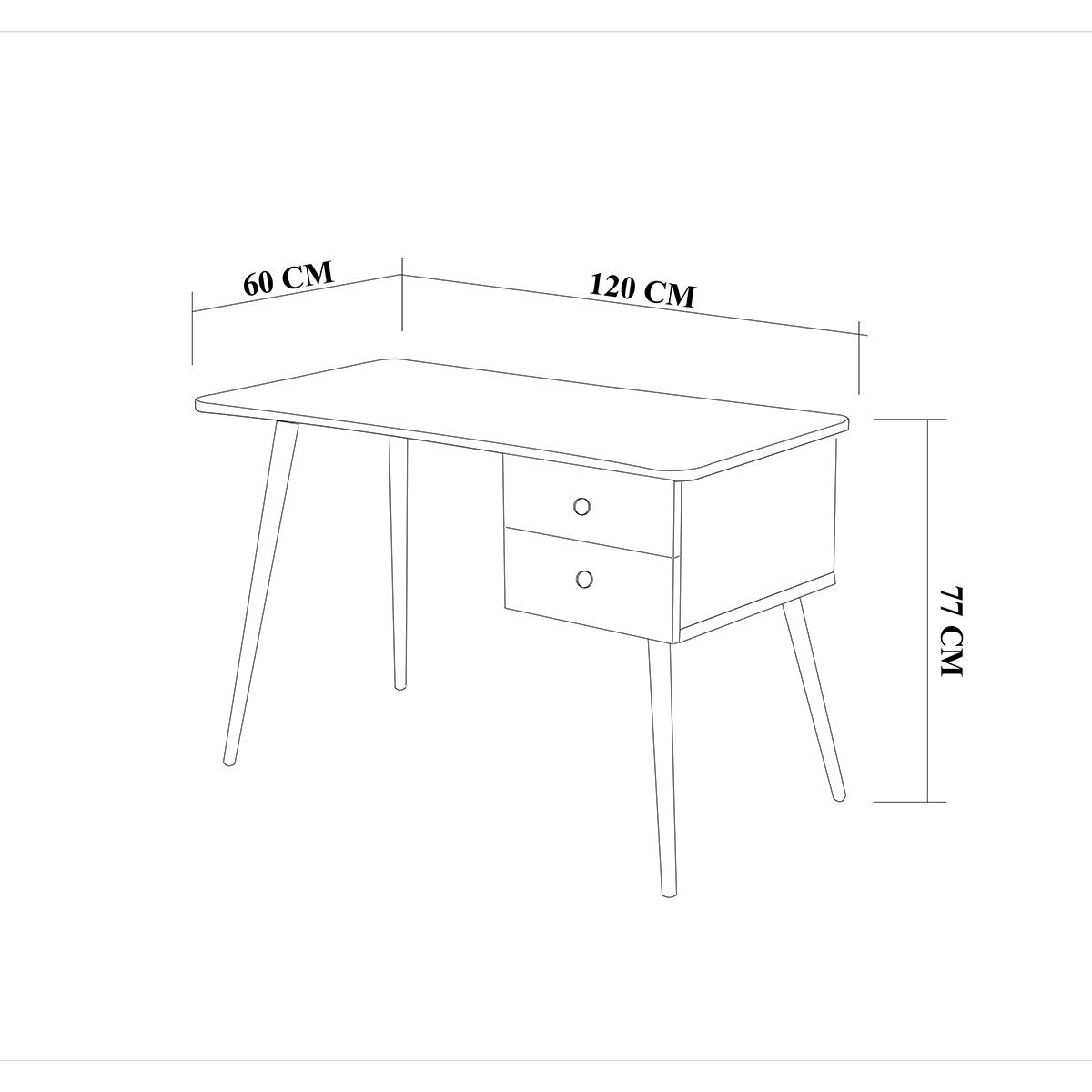 Balbina Çalışma Masası Beyaz