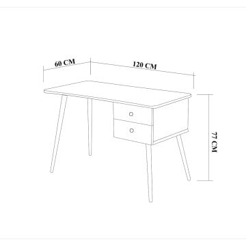 Balbina Çalışma Masası Beyaz