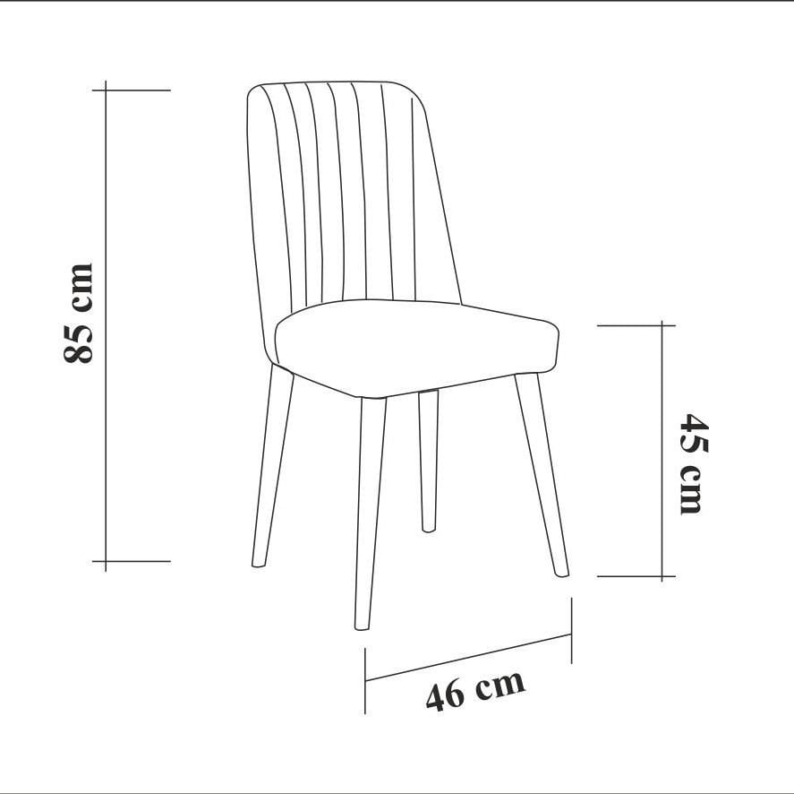 Sembol Medium Masa Takımı Ceviz Soho Gri