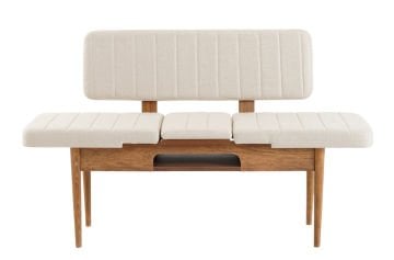 Sembol Mini Masa Takımı Ceviz Krem