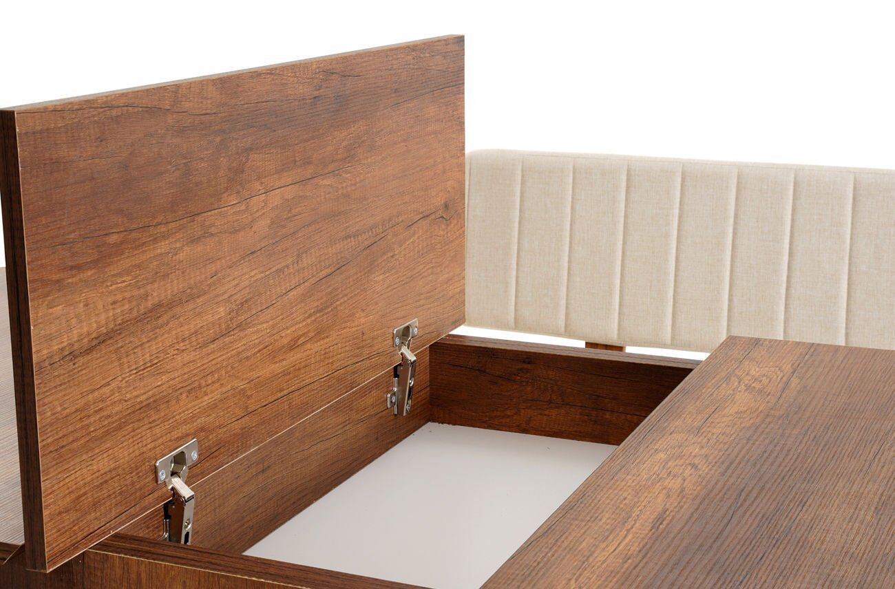 Sembol Mini Masa Takımı Ceviz Krem