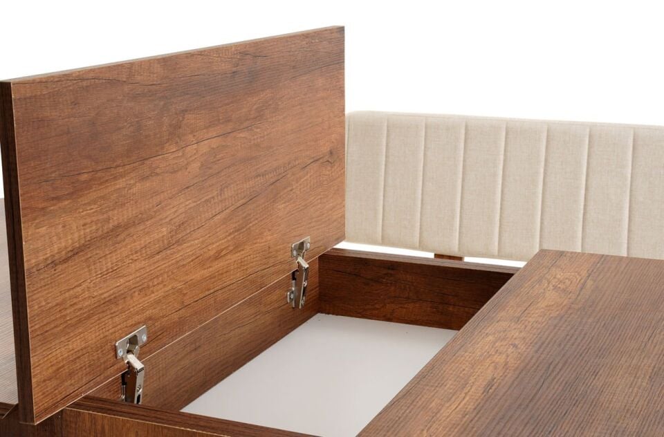 Sembol Mini Masa Takımı Ceviz Krem