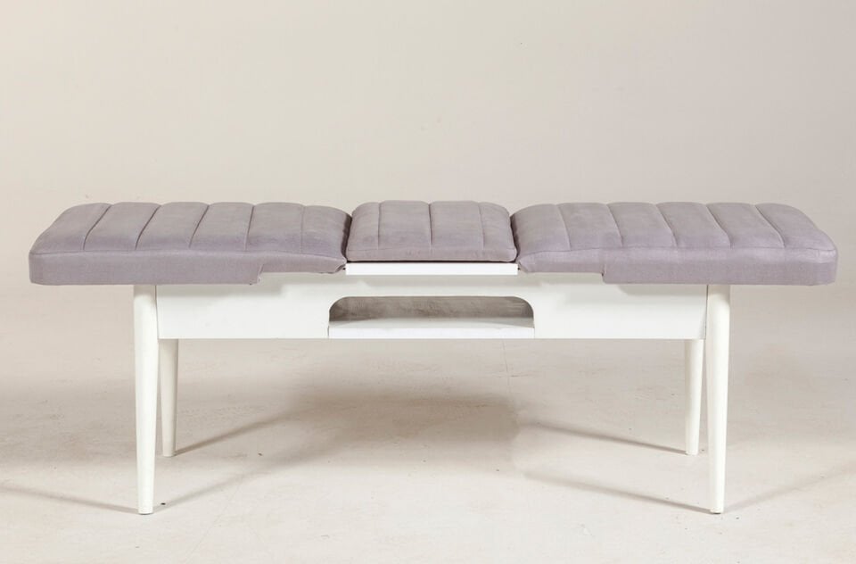 Sembol Bench Beyaz Soho Gri