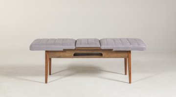 SEMBOL BENCH CEVİZ SOHO GRİ