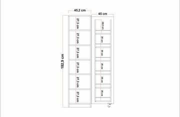 Merisa Kiler Dolap 165 Derece Atlantik