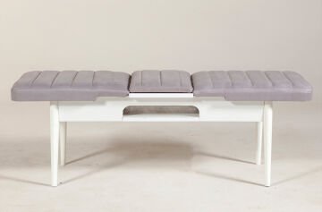 Sembol Mini Masa Takımı Beyaz Soho Gri