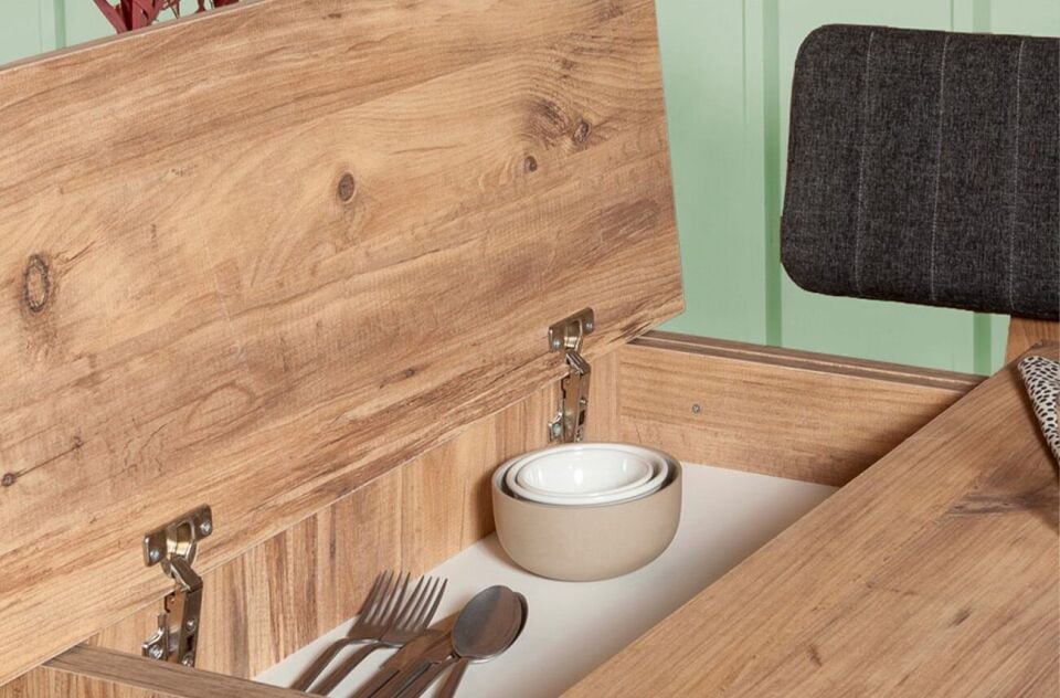 Sembol Extra Sandıklı Masa Takımı Atlantik Antrasit