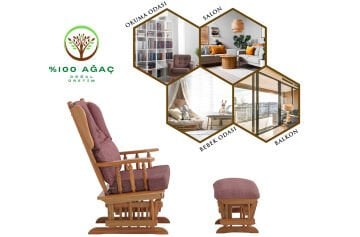 Relax Sallanan Sandalye Bordo