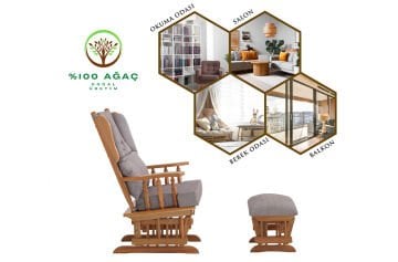 Relax Sallanan Sandalye Gri