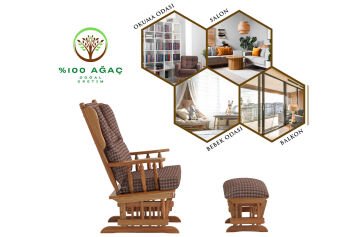 Relax Sallanan Sandalye Kaz Bordo