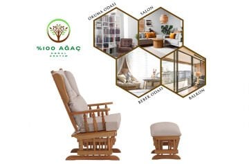 Relax Sallanan Sandalye Krem