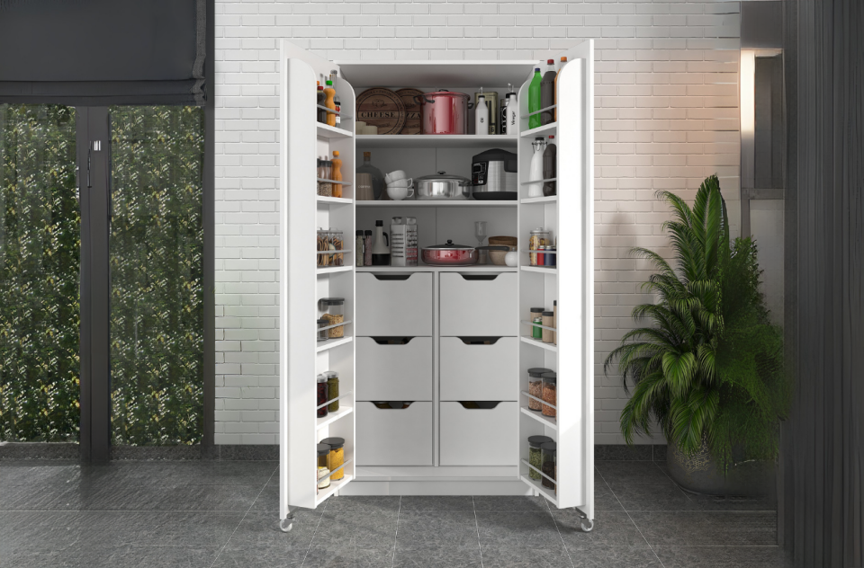 Molina 6 Çekmece 90 Derece Beyaz