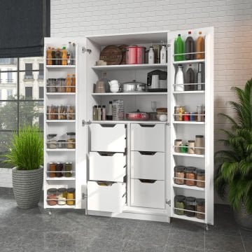 Molina 6 Çekmece 165 Derece Beyaz