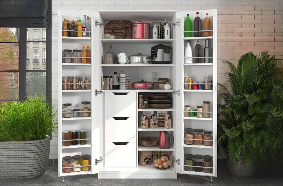 Molina 3 Çekmece 165 Derece Beyaz