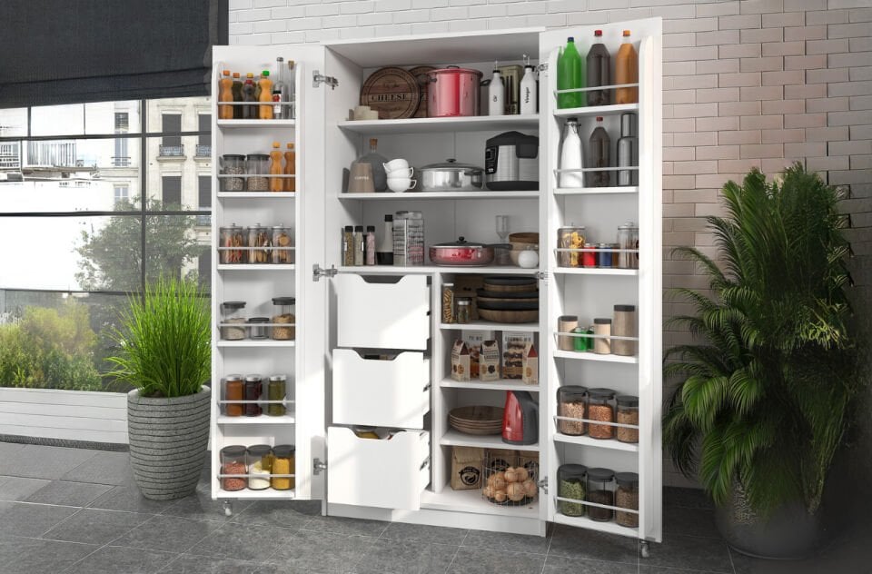 Molina 3 Çekmece 165 Derece Beyaz