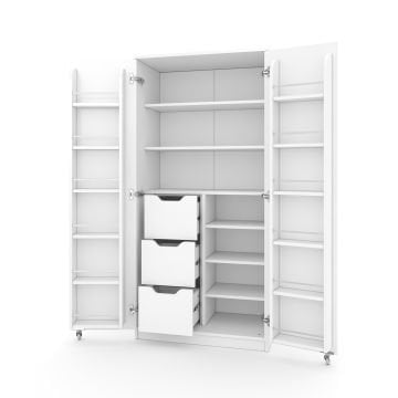 Molina 3 Çekmece 165 Derece Beyaz