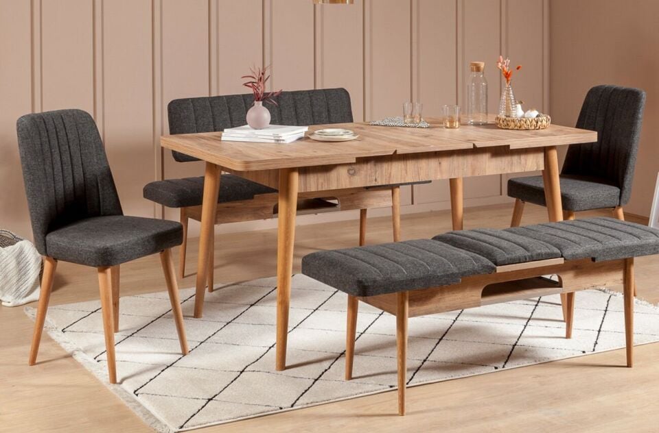 Sembol Extra Masa Takımı Atlantik Antrasit