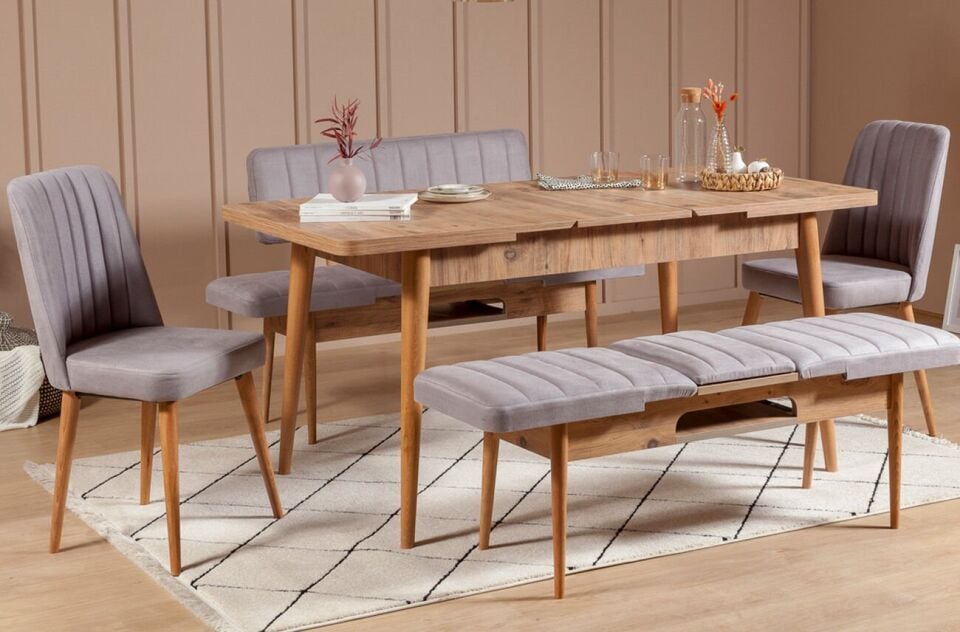 Sembol Extra Masa Takımı Atlantik Soho Gri