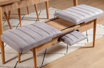 Sembol Extra Masa Takımı Atlantik Soho Gri