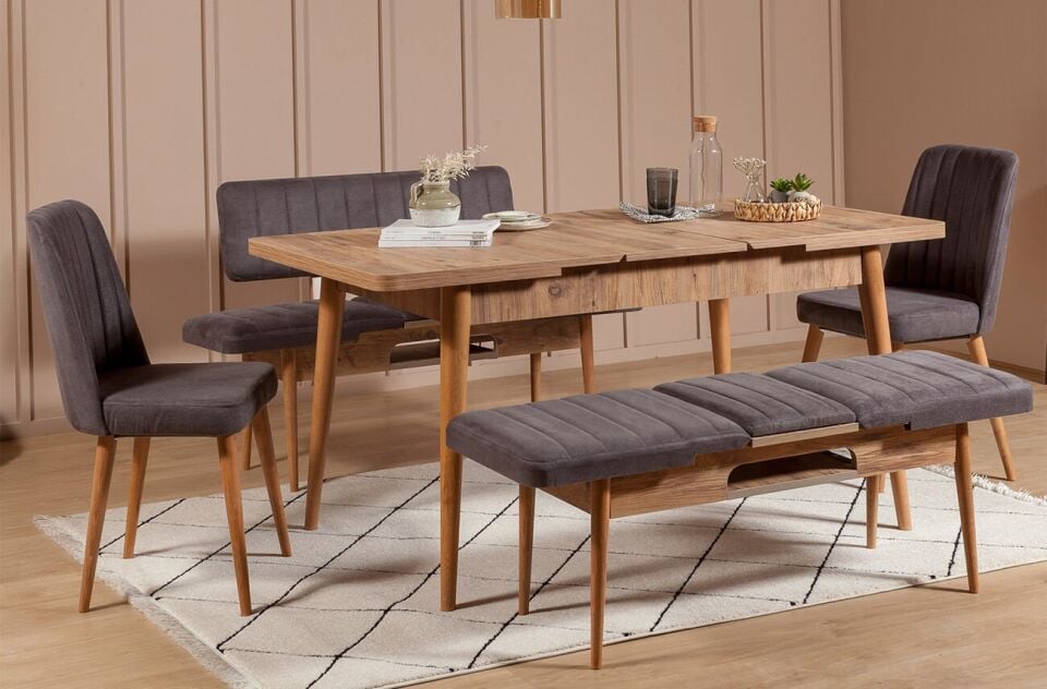 Sembol Extra Masa Takımı Atlantik Soho Antrasit