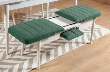 Sembol Extra Masa Takımı Beyaz Yeşil