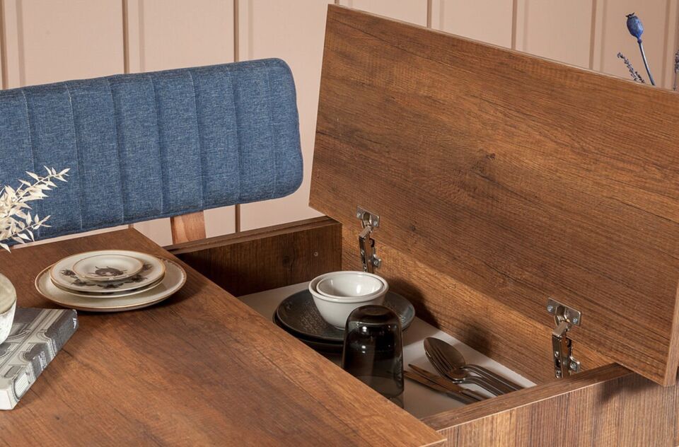 Sembol Extra Masa Takımı Ceviz Lacivert