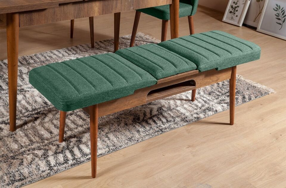 Sembol Extra Masa Takımı Ceviz Yeşil