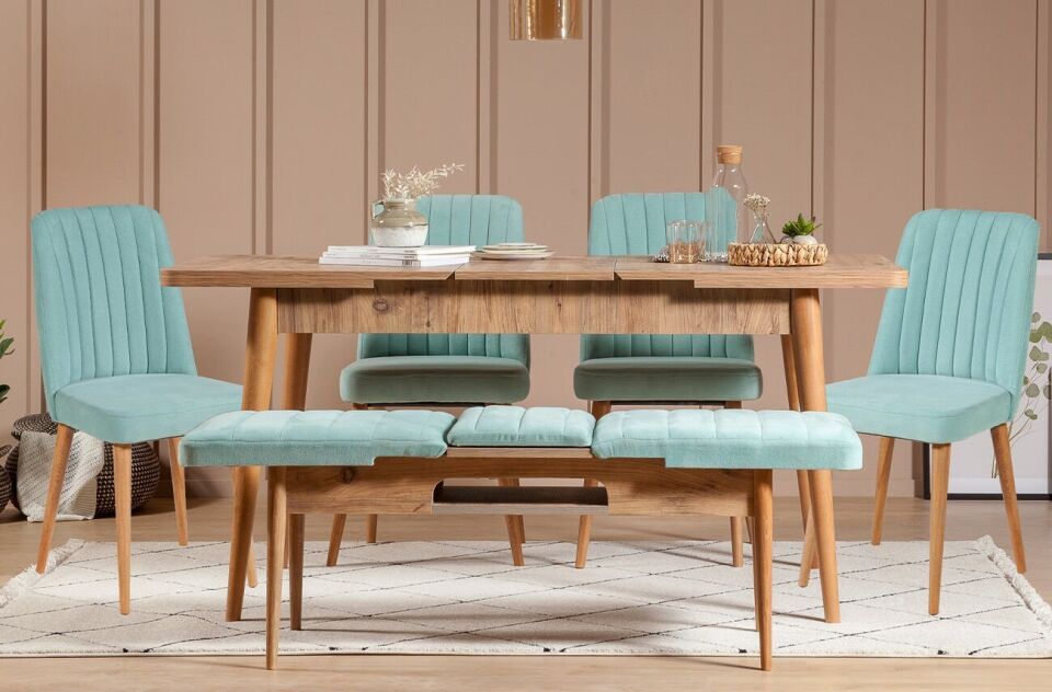 Sembol Large Masa Takımı Atlantik Fıstık Yeşili