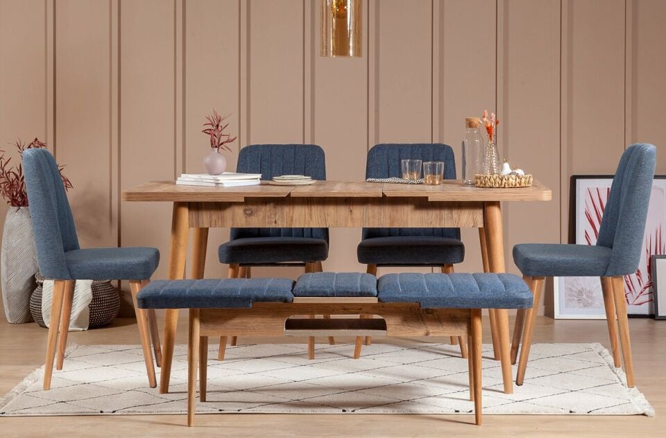 Sembol Large Masa Takımı Atlantik Lacivert