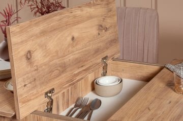 Sembol Large Masa Takımı Atlantik Soho Gri