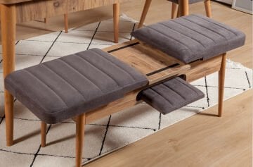 Sembol Large Masa Takımı Atlantik Soho Antrasit