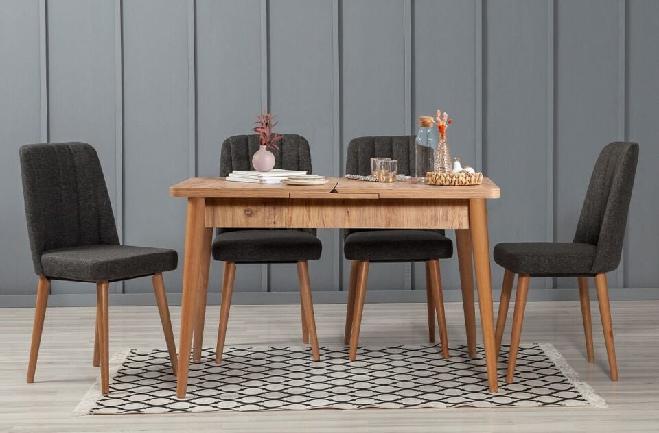 Sembol Medium Masa Takımı Atlantik Antrasit