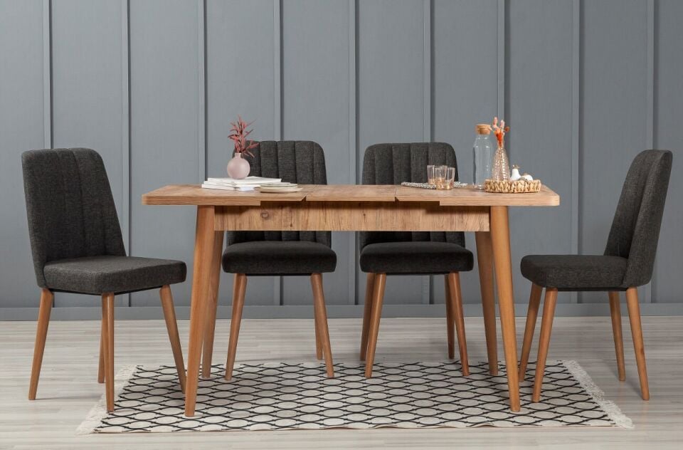 Sembol Medium Masa Takımı Atlantik Antrasit