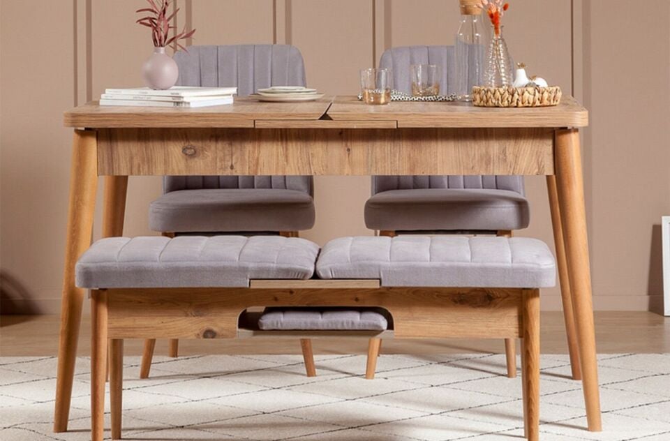 Sembol Mini Masa Takımı Atlantik Soho Gri