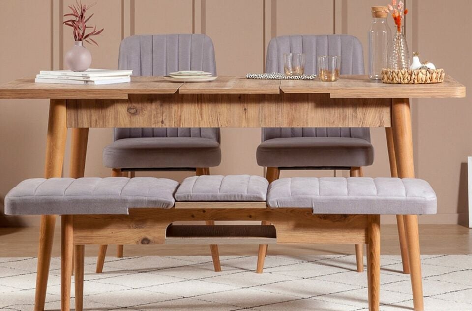 Sembol Mini Masa Takımı Atlantik Soho Gri