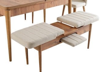 Sembol Large Masa Takımı Atlantik Krem