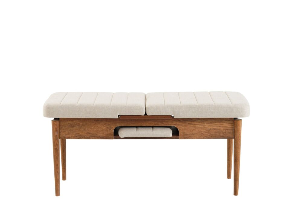 Sembol Large Masa Takımı Ceviz Krem