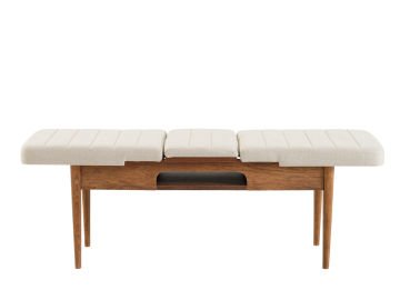 Sembol Large Masa Takımı Ceviz Krem