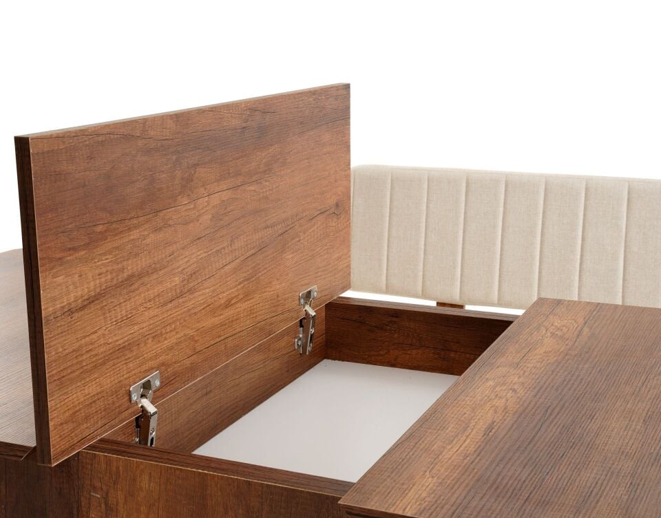 Sembol Large Masa Takımı Ceviz Krem