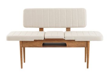 Sembol Mini Masa Takımı Ceviz Krem