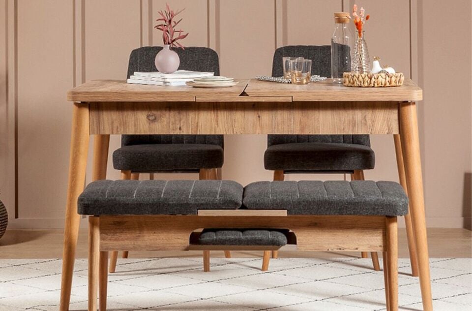 Sembol Mini Masa Takımı Atlantik Antrasit